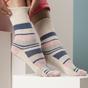 Blue 6 Pairs Non Elastic Socks, Image 3 of 5