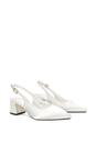 Ivory 'Virelai' Low Block Heel Bridal Heels With Slingback, Image 3 of 6