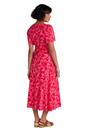 Coral Como Flowers Midi Dress, Image 5 of 5