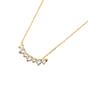Gold Cluster Sparkling Diamond Gemstone Gold-Plated Necklace, Image 1 of 2