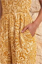 Amber Paisley Print Cropped Jumpsuit, Image 4 of 4