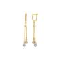 Gold Dorissa Sterling Silver Drop Earring Multicolor Beads, Image 1 of 6