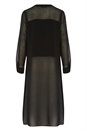 Black Longline Chiffon Blouse, Image 6 of 7
