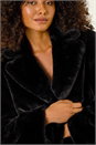 Black Dusk Faux Fur Coat, Image 5 of 7