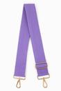 Lilac Plain Woven Wide Bag Strap, Image 1 of 4