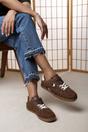 Brown Anaiah Low Profile Side Panel Detailed Trainer, Image 6 of 6