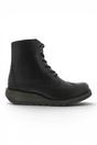 Black Womens Leather Ankle Boots-SARL069, Image 1 of 5