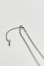 Silver Slim Snake Chain Necklace in Silver, Image 4 of 4