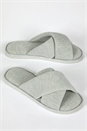 Grey Waffle Crossover Slipper, Image 2 of 4