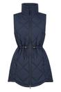 Navy Rye Quilted Long Length Gilet, Image 5 of 5