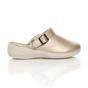 Gold AJVANI Gold Low Wedge Slingback Clogs Mules, Image 2 of 6