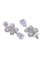 Silver Charming Butterfly Drop Earrings, Image 3 of 5