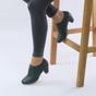Teal AJVANI Teal Mid Heel Brogue Ankle Boots Shoe Boots, Image 5 of 6