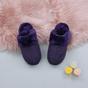 Purple AJVANI Purple Glitter Knitted Mules Slippers, Image 3 of 5