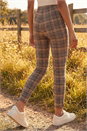 Brown Check Stretch Trouser, Image 3 of 4