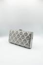 Silver Vintage Rhinestone Glamour Clutch Bag, Image 4 of 5