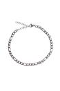 Silver Figaro Chain Bracelet, Image 1 of 1