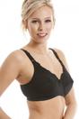 Black Non Wired Full Cup Support Mastectomy Bra, Image 2 of 5