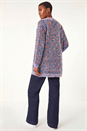 Lavender Spacedye Fluffy Cardigan, Image 2 of 5