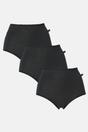 Black Pack of Three "Black" Cotton Full Briefs, Image 1 of 4