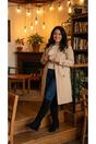 Black iKrush Black Lunara Suede Knee High Block Heel Boots, Image 7 of 8