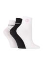 Black 3 Pack Fashion Turnover Top Rib Lounge Socks, Image 1 of 3