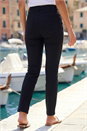 Black Petite Stretch Denim Elastic Waist Jegging, Image 3 of 4