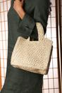 Natural Where's That From Natural Vivid Raffia Tote Bag, Image 3 of 5