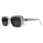 White Ray-Ban White Rectangle Polished White Dark Grey RB4421D Bio Based, Image 2 of 3