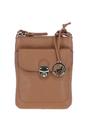 Camel Real Leather Crossbody Bag, Image 1 of 4