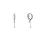 Silver Dripping Sterling Silver Huggie Drop Earring, Image 1 of 2