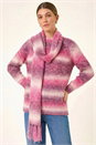 PINK Ombre Knit Scarf & Jumper, Image 4 of 8