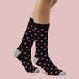 Pink 6 Pack Ladies Bamboo Socks Soft Breathable Patterned Everyday Socks, Image 3 of 3