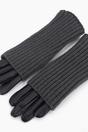 Black Folding Cuff Winter Gloves, Image 4 of 4
