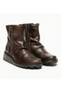Brown Womens Leather Heel Ankle Boots - Mon944, Image 2 of 8