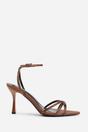 Chocolate Audra Cross Over Strap With Gem Detail Heels, Image 2 of 3