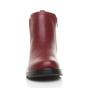 Burgundy AJVANI Burgundy Low Wedge Comfort Ankle Chelsea Boots, Image 6 of 6