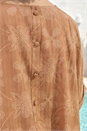 Camel Floral Geometric Textured Top, Image 4 of 4