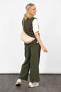 Cream Plain Half Moon Crossbody Bag, Image 4 of 5