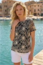 Black Embroidered Texture Top, Image 1 of 4
