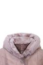 Taupe Womens Suede Merino Sheepskin Parka Coat, Image 5 of 5