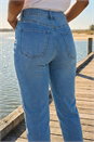 Denim Petite Stretch Straight Leg Jeans, Image 4 of 4