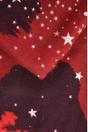 Red Star Print Lighweight Foil Scarf, Image 3 of 3