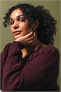 Plum Curve Stitch V-Neck Knit Jumper, Image 7 of 7