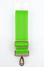 Lime Sarta Lime Plain Woven Wide Bag Strap, Image 4 of 4