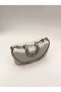 Silver Shimmer Grab Bag with Double Chain Strap Silver, Image 5 of 5