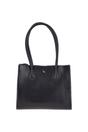Navy Vegetable Tanned Real Leather Two Section With Mid Purse Bag, Image 1 of 3
