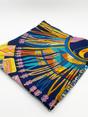 Blue Multi Print Scarf, Image 1 of 3