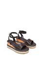 Brown XY LONDON Brown Platform Chunky Wedge Flatform Sandals With Ankle Strap, Image 5 of 6