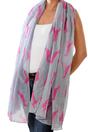 Grey Sausage Dog Dachshund Lightweight Scarf, Image 2 of 2